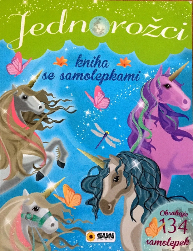 Jednorožci - Kniha se samolepkami