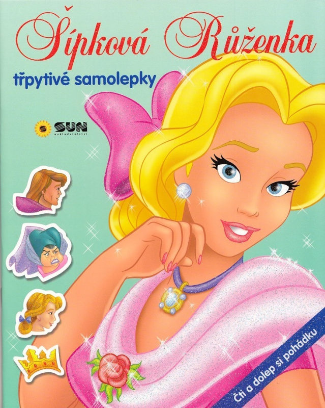 Šípková Růženka samolepky - čti a doplep