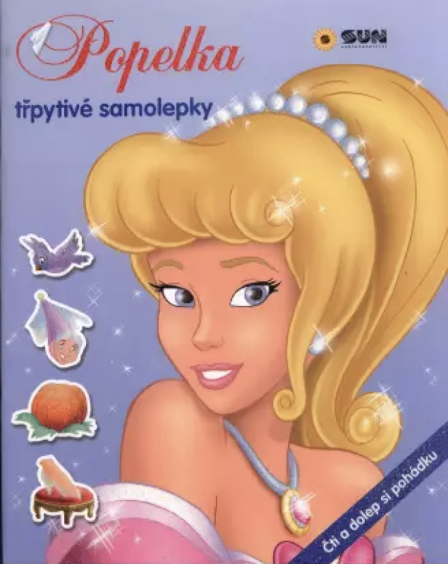 SUN Popelka samolepky - čti a dolep pohádku