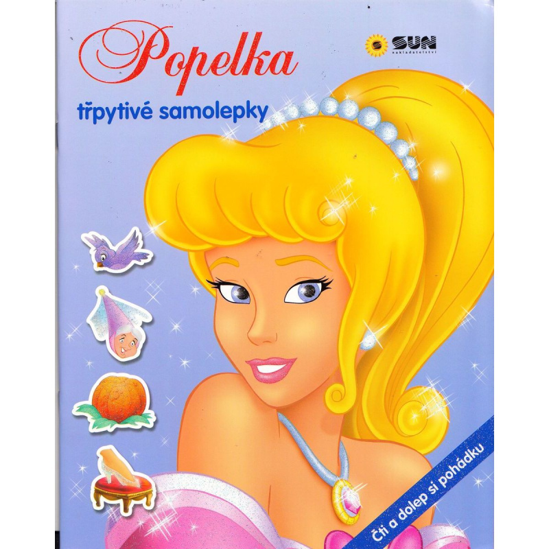 SUN Popelka samolepky - čti a dolep pohádku
