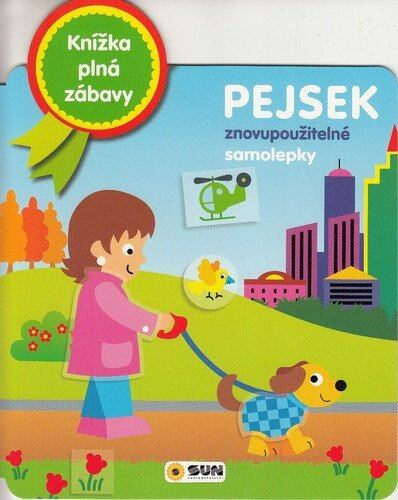 Knížka plná zábavy - Pejsek - znovu použitelné samolepky