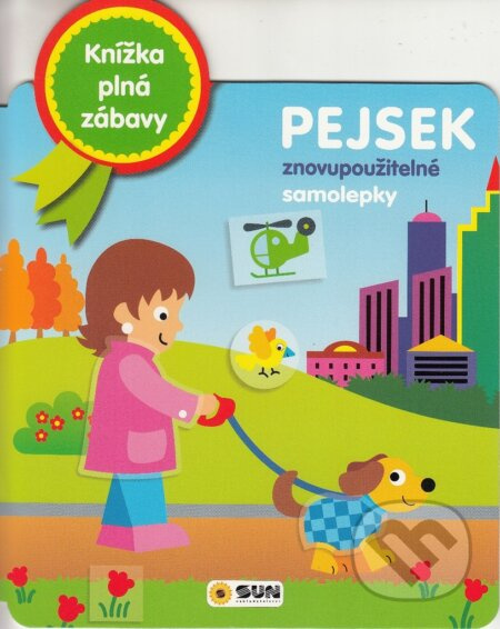 Knížka plná zábavy - Pejsek - znovu použitelné samolepky