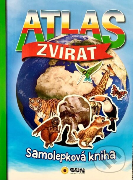 Atlas zvířat- velká kniha-330 samolepek