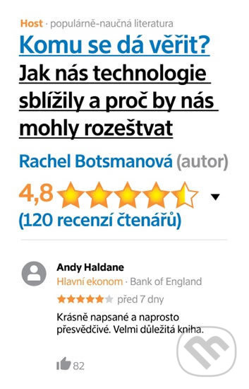 Komu se dá věřit? (Jak nás technologie sblížily a proč by nás mohly zase rozeštvat) - kniha z kategorie 21. storočie