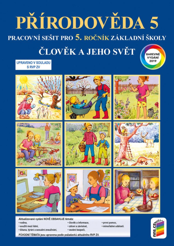 Přírodověda 5 -  Člověk a jeho svět - pracovní sešit (barevný)