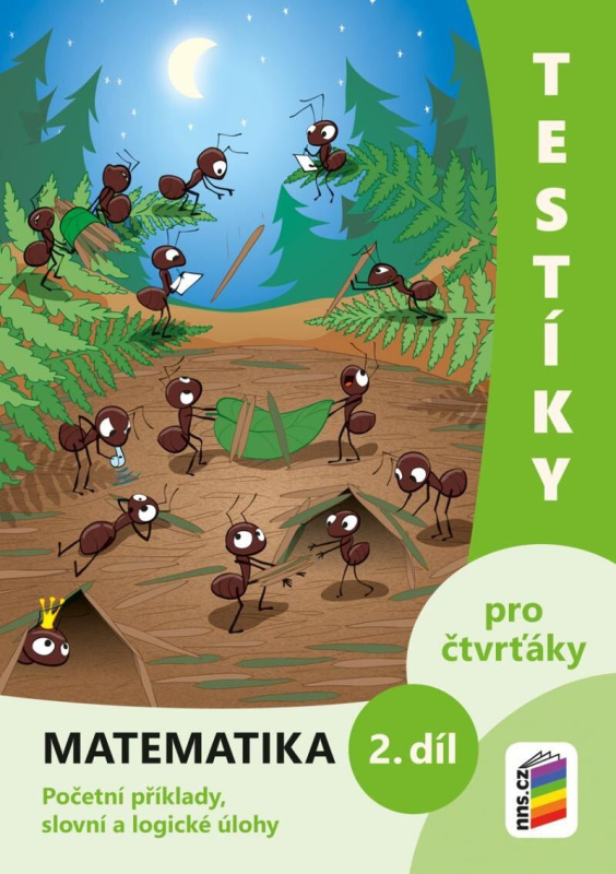 Testíky pro čtvrťáky – matematika, 2. díl (barevný pracovní sešit) - kniha z kategorie 1. stupeň