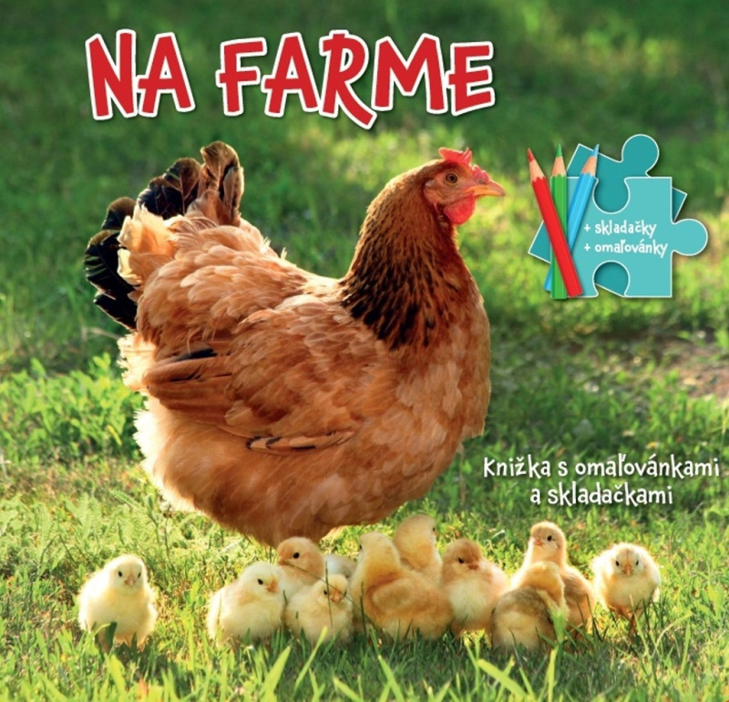 Na farme (Knižka s omaľovánkami a skladačkami) - kniha z kategorie Pro děti