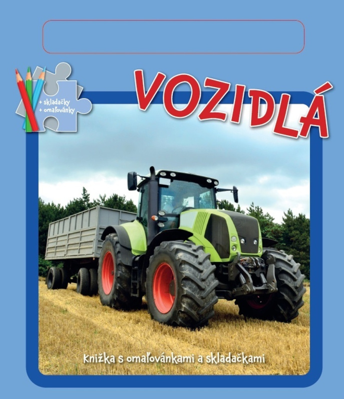 Vozidlá (Knižka s omaľovánkami a skladačkami) - kniha z kategorie Pro děti