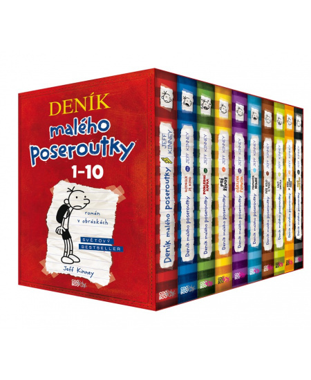 Deník malého poseroutky BOX 1-10 - Jeff Kinney