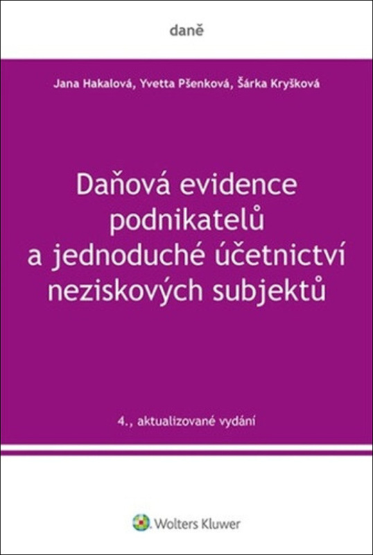 Daňová evidence podnikatelů a jednoduché účetnictví neziskových subjektů - kniha z kategorie Daně