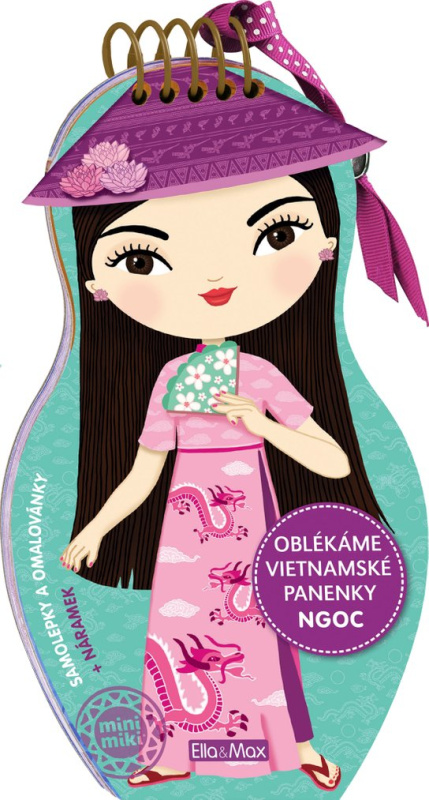 Oblékáme vietnamské panenky NGOC – Omalovánky