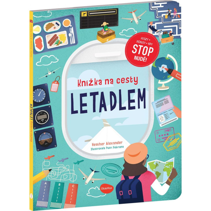 Knížka na cesty LETADLEM – Stop nudě: kvízy, rébusy, hry