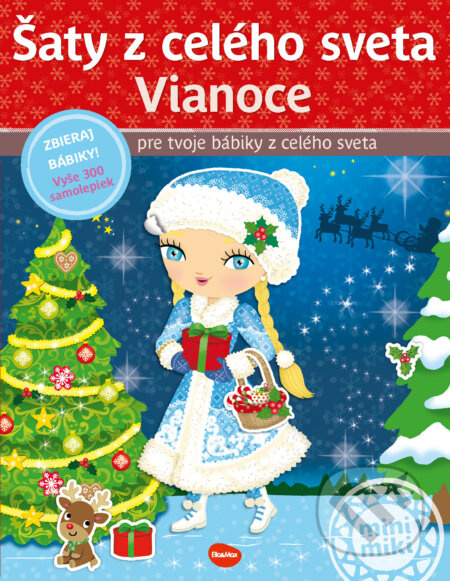 Šaty z celého sveta VIANOCE Kniha samolepiek