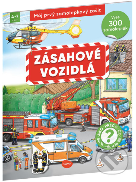 Môj prvý samolepkový zošit zásahové vozidlá