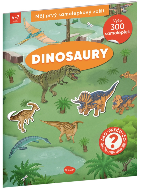 Můj první samolepkový zošit – Dinosauři