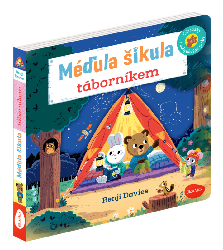 Méďula šikula táborníkem – obrázky s pohyblivými prvky