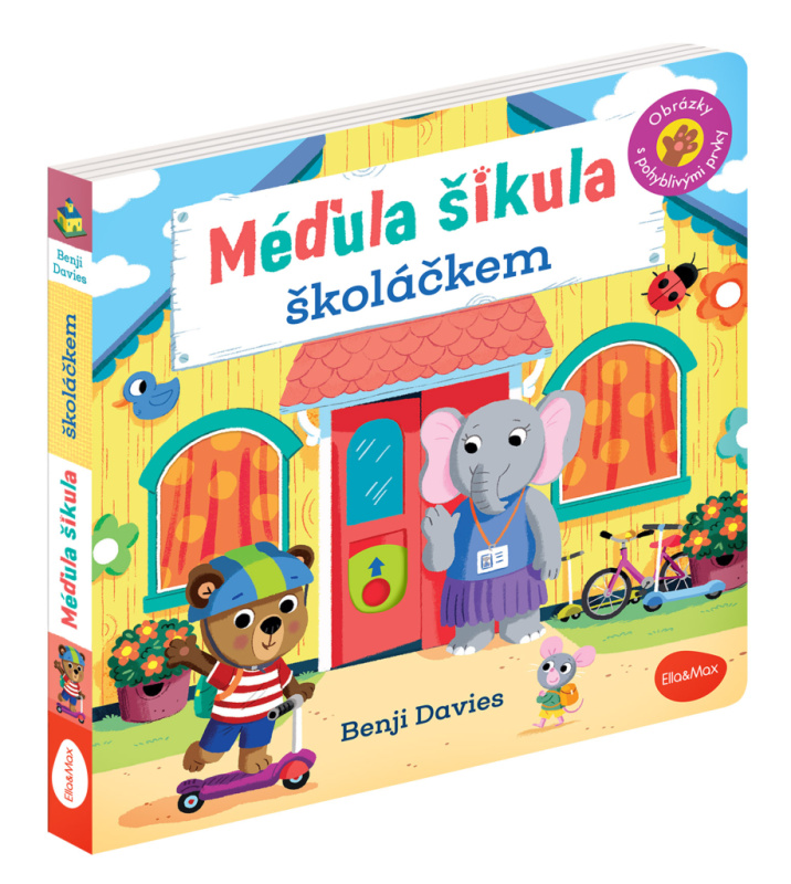 Méďula šikula školáček – obrázky s pohyblivými prvky