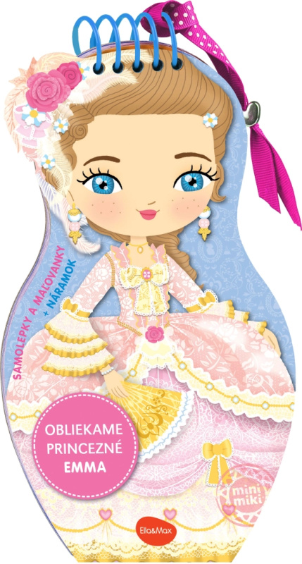 Obliekame  bábiky PRINCEZNÁ EMMA – Maľovanky Presco Group