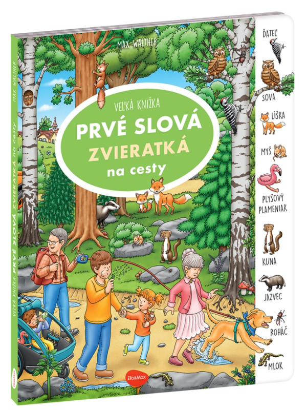 Na cesty – Velká knížka zvířátka – První slova
