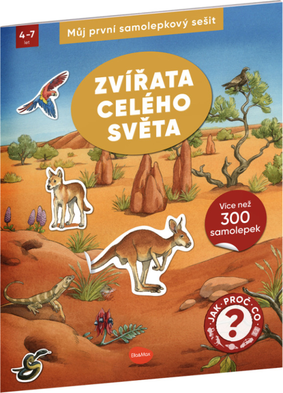 Můj první samolepkový sešit – ZVŘATA CELÉHO SVĚTA Presco Group