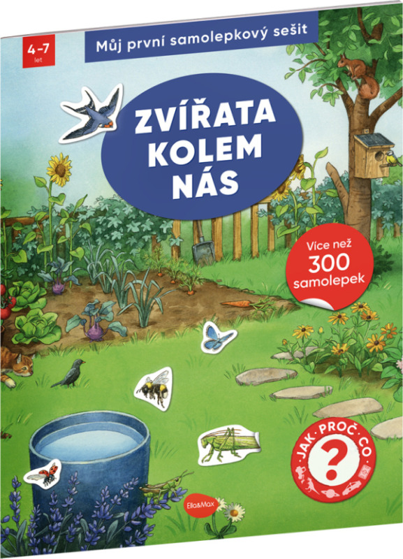 Můj první samolepkový sešit – ZVÍŘATA KOLEM NÁS Presco Group
