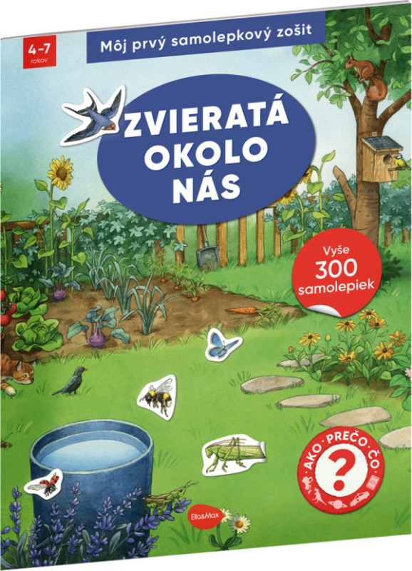 Môj prvý samolepkový zošit – ZVIERATÁ OKOLO NÁS Presco Group