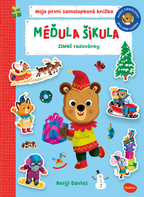 MÉĎULA ŠIKULA: ZIMNÍ RADOVÁNKY – Samolepková knížka Presco Group