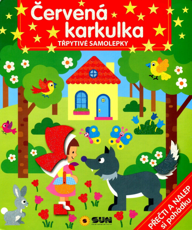 Červená karkulka - Třpytivé samolepky