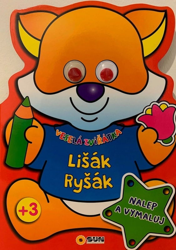 Veselá zvířátka Lišák Ryšák - Nalep a Vymaluj NAKLADATELSTVÍ SUN s.r.o.