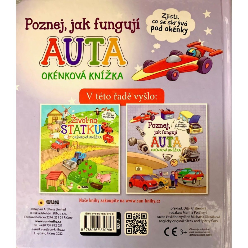 Poznej jak fungují auta - okénková knížka