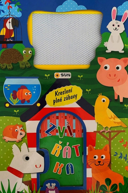 Zvířátka - knížka a magnetická kreslící tabulka