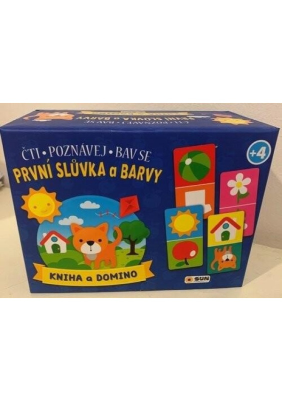 První slůvka a barvy - kniha a domino