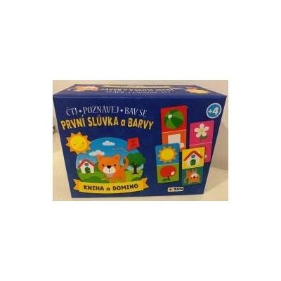 První slůvka a barvy - kniha a domino