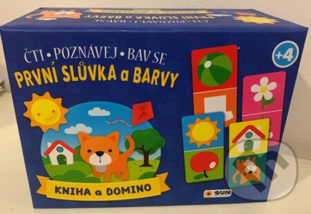 První slůvka a barvy - kniha a domino