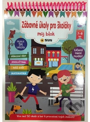 Zábavné úkoly pro školáky 7-8 let - Můj blok plný zábavných úkolů