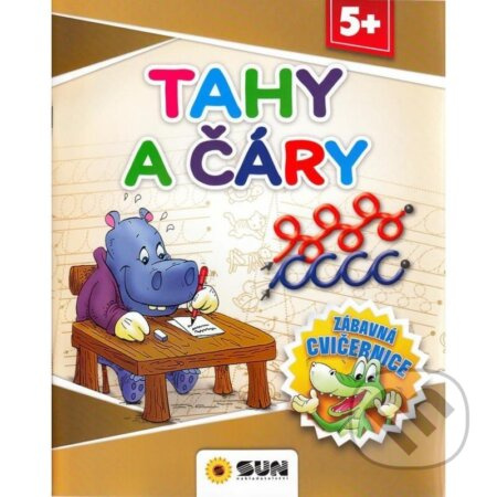 Tahy a čáry - Zábavná cvičebnice 5+ NAKLADATELSTVÍ SUN s.r.o.