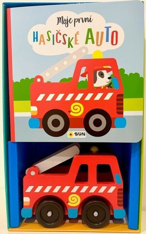 Moje první Hasičské auto - Dárkový box kniha s hračkou