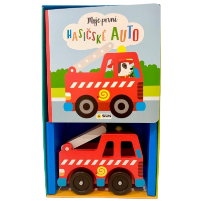Moje první Hasičské auto - Dárkový box kniha s hračkou