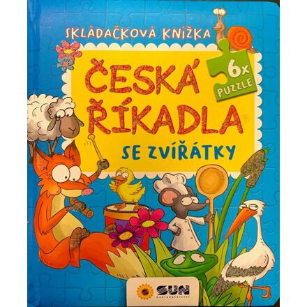 Česká říkadla se zvířátky - skládačková knížka Puzzle