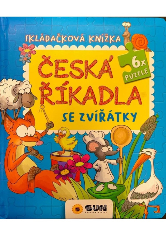 Česká říkadla se zvířátky - skládačková knížka Puzzle