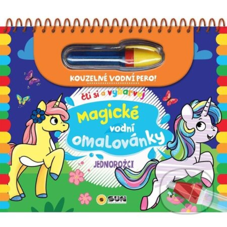 Magické vodní omalovánky- jednorožci