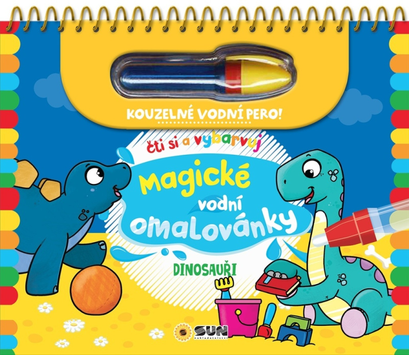 Magické vodní omalovánky- dinosauři