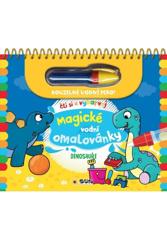 Magické vodní omalovánky- dinosauři