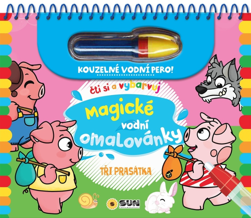 Magické vodní omalovánky- Tři prasátka