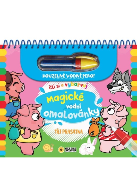 Magické vodní omalovánky- Tři prasátka