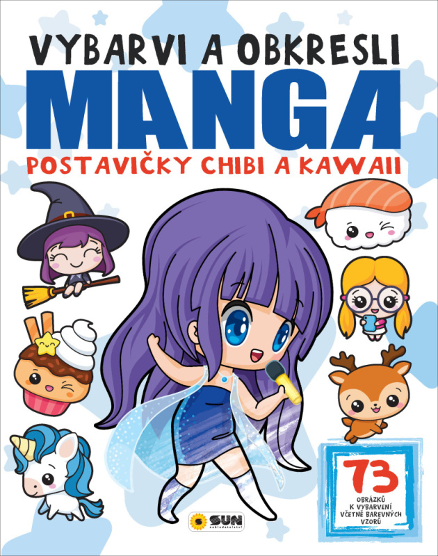 Manga - Postavičky Chibi a Kawaii - Vybarvi a obkresli
