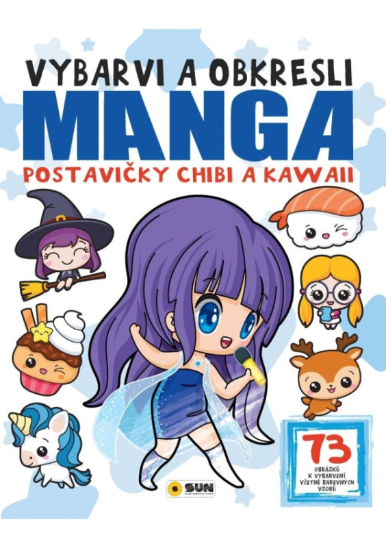 Manga - Postavičky Chibi a Kawaii - Vybarvi a obkresli