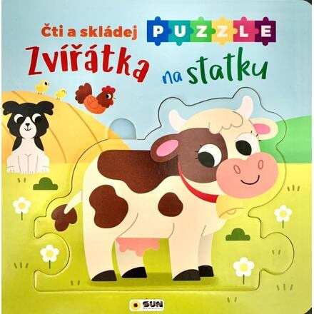 Čti a skládej Puzzle - Zvířátka na statku