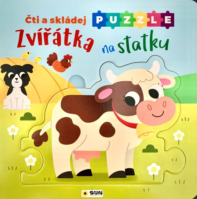 Čti a skládej Puzzle - Zvířátka na statku