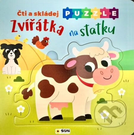 Čti a skládej Puzzle - Zvířátka na statku